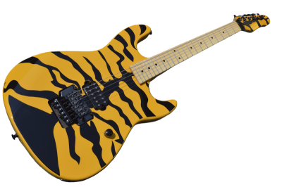 Custom Obsidian George GL200MT Yellow Tiger Lynch Electric Guitar - Image 12