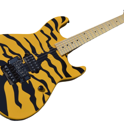 Custom Obsidian George GL200MT Yellow Tiger Lynch Electric Guitar - Image 12
