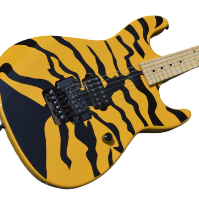 Custom Obsidian George GL200MT Yellow Tiger Lynch Electric Guitar - Image 13