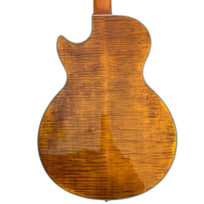 Custom Crown Supreme Trans Amber Neal Schon Root Beer Burst Quilted Maple Top Guitar - Image 6