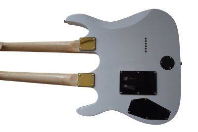 Custom Cinder Richie Sambora Double Neck Jersey Star 6 and 6 String Alpine White Guitar - Image 12
