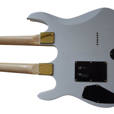 Custom Cinder Richie Sambora Double Neck Jersey Star 6 and 6 String Alpine White Guitar - Image 12