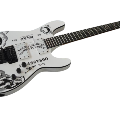 Custom Obsidian Kirk Hammett Ouija White Moon Inlays Natural Finish Neck Electric Guitar - Image 5