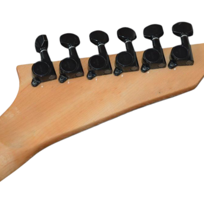 Custom Obsidian Kirk Hammett Ouija White Moon Inlays Natural Finish Neck Electric Guitar - Image 6