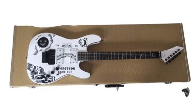 Custom Obsidian Kirk Hammett Ouija White Moon Inlays Natural Finish Neck Electric Guitar - Image 8