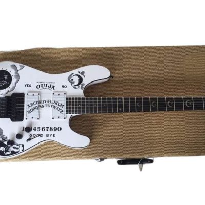 Custom Obsidian Kirk Hammett Ouija White Moon Inlays Natural Finish Neck Electric Guitar - Image 8