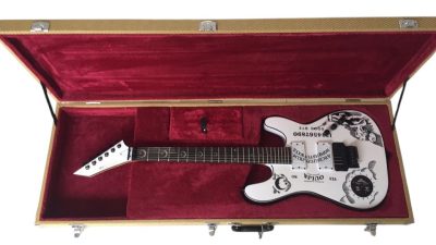 Custom Obsidian Kirk Hammett Ouija White Moon Inlays Natural Finish Neck Electric Guitar - Image 9