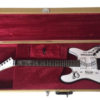 Custom Obsidian Kirk Hammett Ouija White Moon Inlays Natural Finish Neck Electric Guitar - Image 9