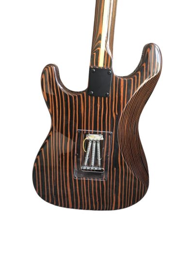 Custom Regent Zebra Wood 6 String Electric Guitar - Image 2