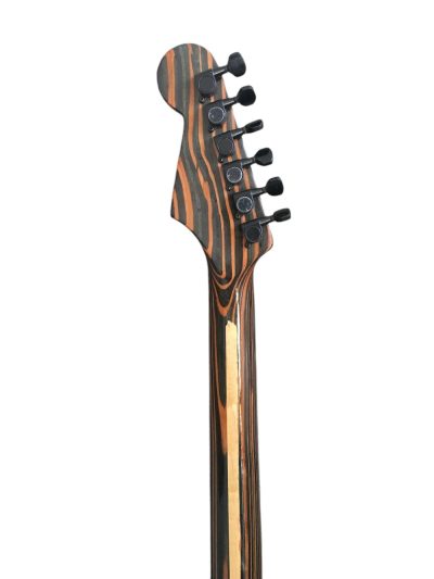 Custom Regent Zebra Wood 6 String Electric Guitar - Image 3