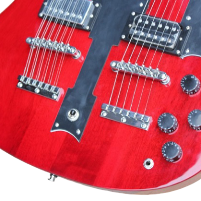 Custom Crown SG Jimmy Page Heritage Cherry Zeppelin Double Neck 12 6 String EDS1275 Guitar - Image 7