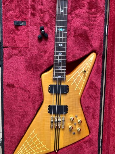 Custom Cylinder Spyder 4 String Bass Alembic Solid Tiger Maple Entwistle - Image 10