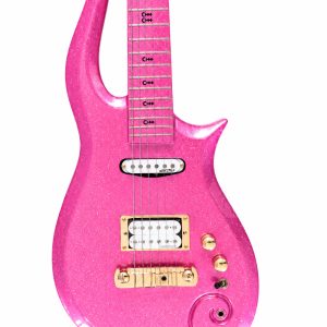 Custom Ember Prince Cloud Pink Sparkle Finish Gold Hardware Guitar