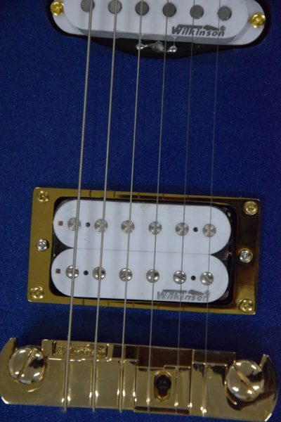 Custom Ember Prince Cloud Blue Angel 6 String Electric Guitar Gold Hardware - Image 2
