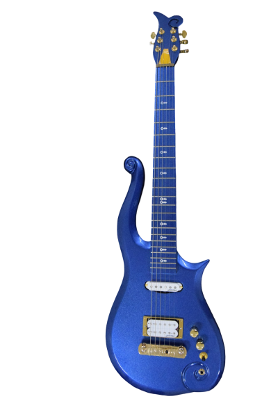 Custom Ember Prince Cloud Blue Angel 6 String Electric Guitar Gold Hardware