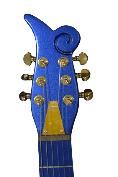 Custom Ember Prince Cloud Blue Angel 6 String Electric Guitar Gold Hardware - Image 5