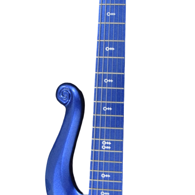 Custom Ember Prince Cloud Blue Angel 6 String Electric Guitar Gold Hardware - Image 6