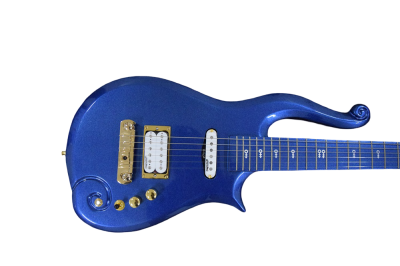 Custom Ember Prince Cloud Blue Angel 6 String Electric Guitar Gold Hardware - Image 7