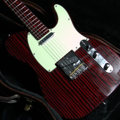 Custom Regent Sandblasted Crimson Red Transparent Finish Guitar - Image 3
