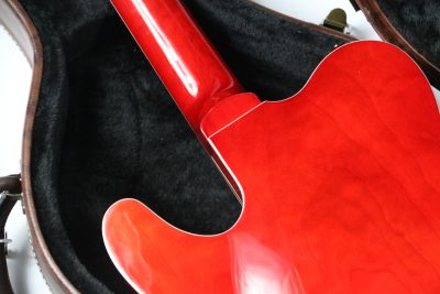 Custom Regent Paul Waller Arch Top Red Orange Bigsby Fhole Guitar - Image 12