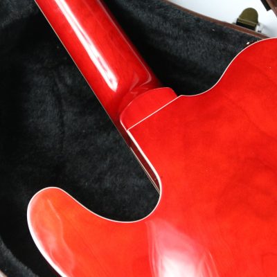 Custom Regent Paul Waller Arch Top Red Orange Bigsby Fhole Guitar - Image 12