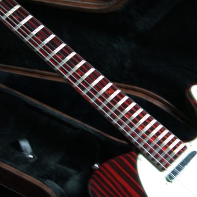 Custom Regent Sandblasted Crimson Red Transparent Finish Guitar - Image 7
