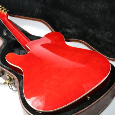 Custom Regent Paul Waller Arch Top Red Orange Bigsby Fhole Guitar - Image 11