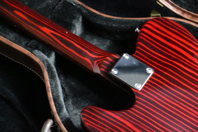 Custom Regent Sandblasted Crimson Red Transparent Finish Guitar - Image 11