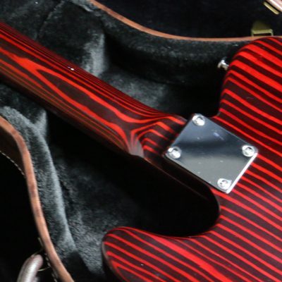Custom Regent Sandblasted Crimson Red Transparent Finish Guitar - Image 11