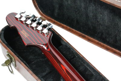 Custom Regent Sandblasted Crimson Red ST Transparent Finish Guitar - Image 9