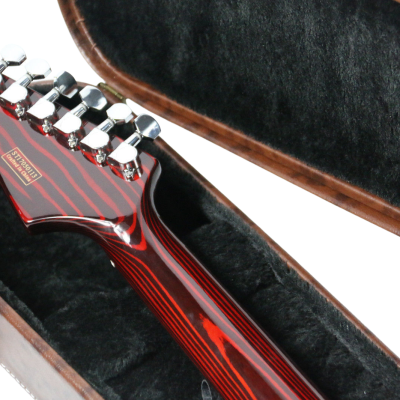 Custom Regent Sandblasted Crimson Red ST Transparent Finish Guitar - Image 9