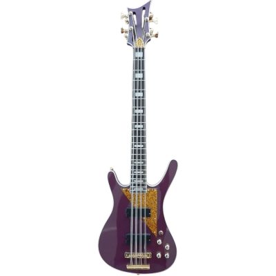 Custom Pyrite MI 5 Purple Finish Momo 8 String Bass 34 Inch Scale - Image 6