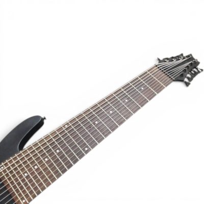 Custom Pyrite Matte Black 10 String Extended Range Electric Bass Neck Through Body Design - Image 5