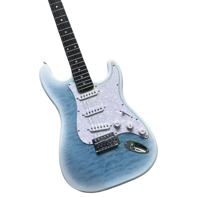 Custom Regent MIJ Hybrid Quilted Maple Top Jimi Larimar Blue Guitar - Image 10