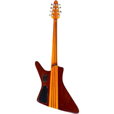 Custom Cylinder Exploiter 8 String Bass Walnut Natural Clear Entwistle Center Neck Stripe Alembic - Image 3