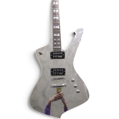 Custom Axis Iceman Cracked Mirror Crystal Paul Stanley Mahogany Wood Body Guitar