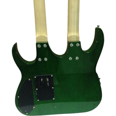 Custom Axis Steve Double Neck Translucent Green Jem 6 and 12 String Acoustic Guitar Tree Of Life Inlay - Image 3
