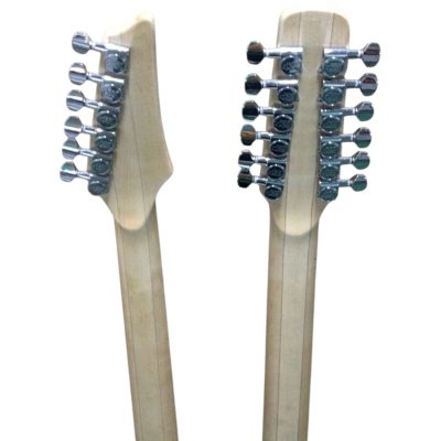 Custom Axis Steve Double Neck Translucent Green Jem 6 and 12 String Acoustic Guitar Tree Of Life Inlay - Image 6
