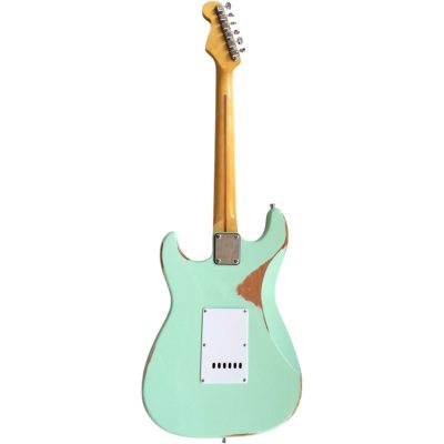 Custom Regent Heavy Relic Aged Surf Sea Foam Green Electric Guitar - Image 6