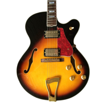 Custom Crown L5 CES Wes Vintage Sunburst Fhole Hollow Body Jazz Guitar