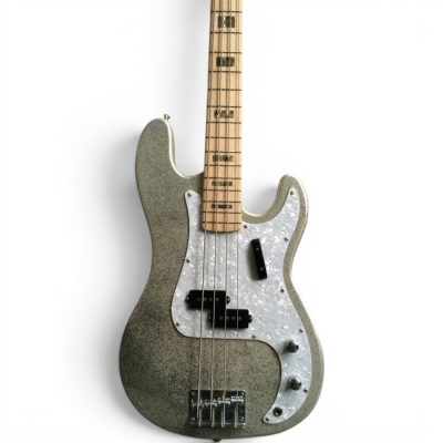 Custom Regent Mike Herrera Metallic Silver Sparkle 4 String Precision Bass