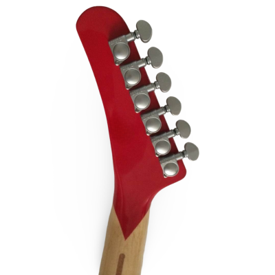 Custom Lazu Wolfgang Red Black White Van Halen Stripes 5150 Red Tremolo Guitar - Image 7