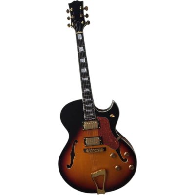 Custom Crown Byrdland Vintage Tobacco Fhole Venetian Cutaway Thin Neck Profile Guitar - Image 3