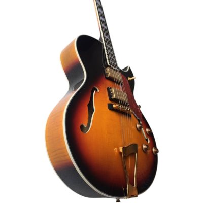 Custom Crown Byrdland Vintage Tobacco Fhole Venetian Cutaway Thin Neck Profile Guitar - Image 4