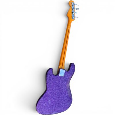 Custom Regent Adam Clayton 4 String Jazz Bass Purple Sparkle Body - Image 2