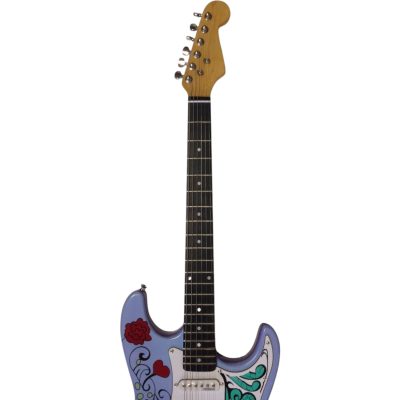Custom Regent Jimi Hendrix Monterey Purple Psychedelic Guitar - Image 10