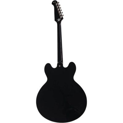 Custom Crown DG335 Dave Grohl Gloss Black Jazz Guitar - Image 2