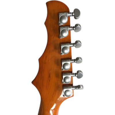 Custom Vesper Languedoc Region Fhole Amber Flamed Maple Top Bracing Inside 6 String Guitar - Image 3