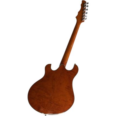Custom Vesper Languedoc Region Fhole Amber Flamed Maple Top Bracing Inside 6 String Guitar - Image 4