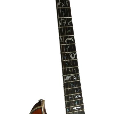 Custom Vesper Languedoc Region Fhole Amber Flamed Maple Top Bracing Inside 6 String Guitar - Image 6
